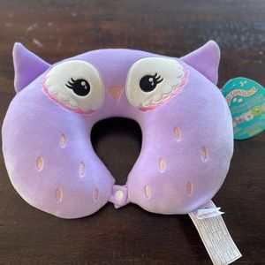 Squishmallow owl neck pillow. NWT.